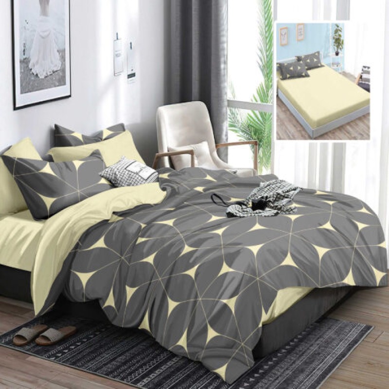 LENJERIE FINET 6 PIESE CU HUSĂ – 160×200 ȘI 180×200 (HF6P328)